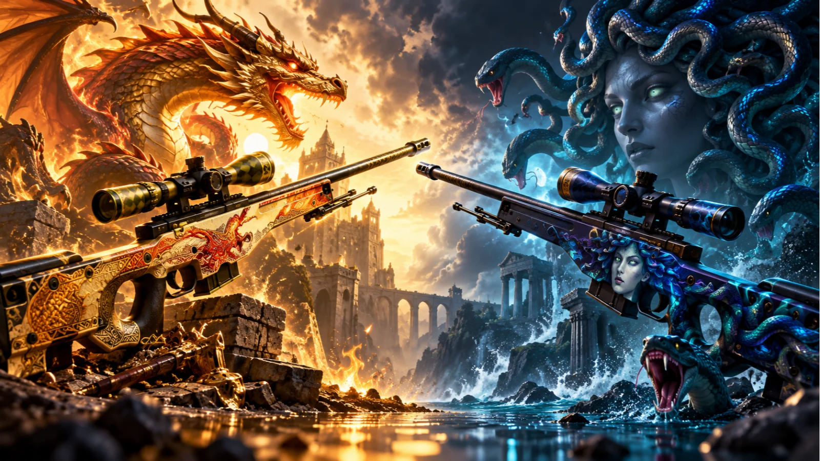 AWP Dragon Lore vs. Medusa: Which CS2 Skin Is Better to Own? — CS2 gambling guide cover image